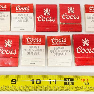 VINTAGE COORS BEER MATCHBOOKS