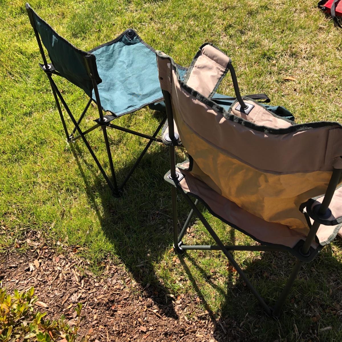 Northwest Territory Folding Lawn Chair w Side table More G KM EstateSales