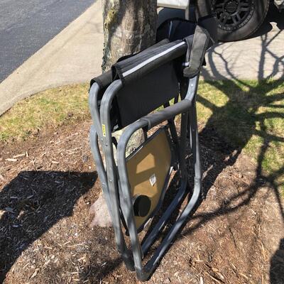 Northwest Territory Folding Lawn Chair w/Side table & More (G-KM)