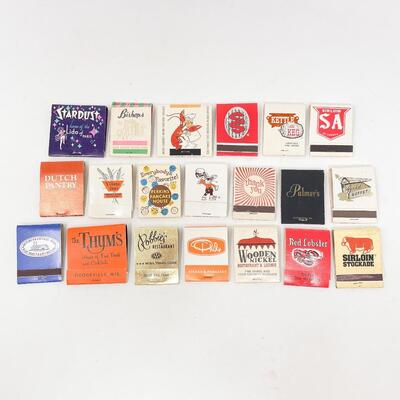 VINTAGE ASSORTED MATCHBOOKS - RESTAURANTS