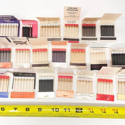VINTAGE ASSORTED MATCHBOOKS - RESTAURANTS