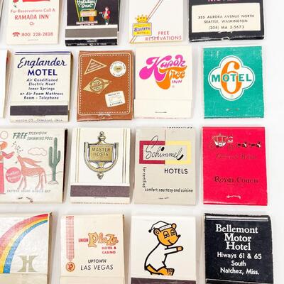 VINTAGE ASSORTED MATCHBOOKS - HOTELS