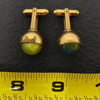 VINTAGE KREISLER CRAFT COLORFUL CUFF LINKS