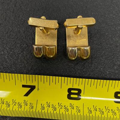 VINTAGE SWANK GOLD & SILVER-TONED CUFF LINKS
