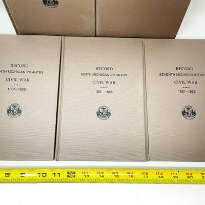 MICHIGAN INFANTRY CIVIL WAR BOOKS - 5 VOLUMES