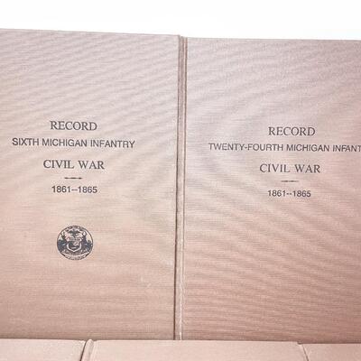 MICHIGAN INFANTRY CIVIL WAR BOOKS - 5 VOLUMES