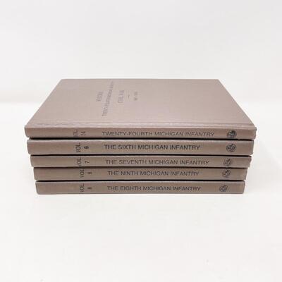 MICHIGAN INFANTRY CIVIL WAR BOOKS - 5 VOLUMES