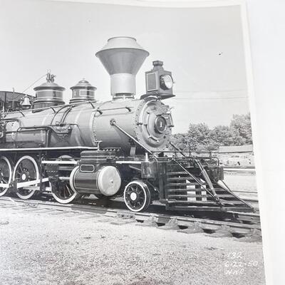 1950 PHOTOGRAPH OF CYRUS K. HOLLIDAY LOCOMOTIVE #1 - ATSF RAILWAY
