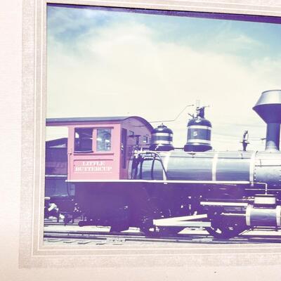 VINTAGE PHOTOGRAPH OF â€œLITTLE BUTTERCUPâ€ LOCOMOTIVE