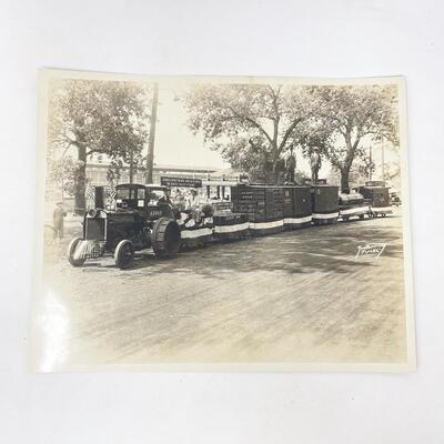 VINTAGE PHOTO OF PARADE TRAIN? TOPEKA KS ATSF RAILWAY