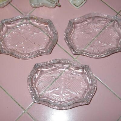 MS  Tiny Small 15 Piece Collection Belleek Lenox Royal Worcester Depression Glass Salts Heart Pin