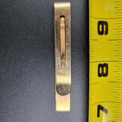 VINTAGE GOLD TONED SWANK TIE CLIP