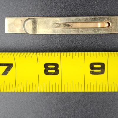 VINTAGE GOLD TONED SWANK TIE CLIP