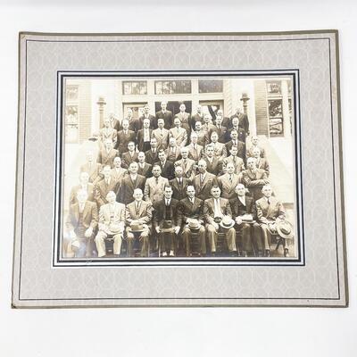 VINTAGE PHOTOGRAPH OF BUSINESSMEN - ATSF RAILWAY?