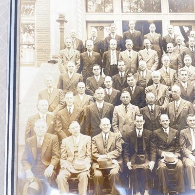 VINTAGE PHOTOGRAPH OF BUSINESSMEN - ATSF RAILWAY?