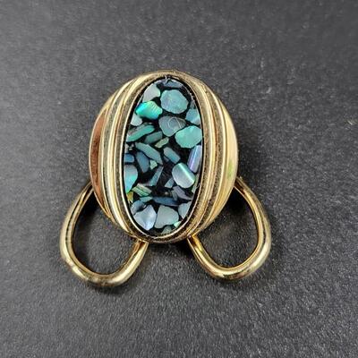 PAUA SHELL KUNA KEY CHAIN & CLIP