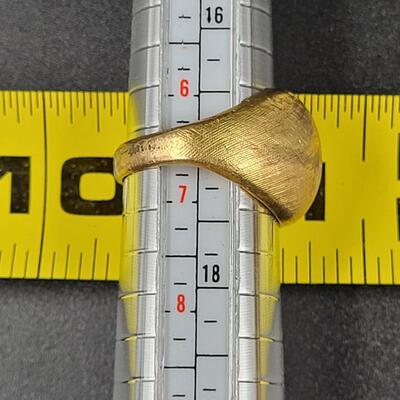 VERY NICE 10K GOLD FILLED DESIGNER RING SIZE 6.5