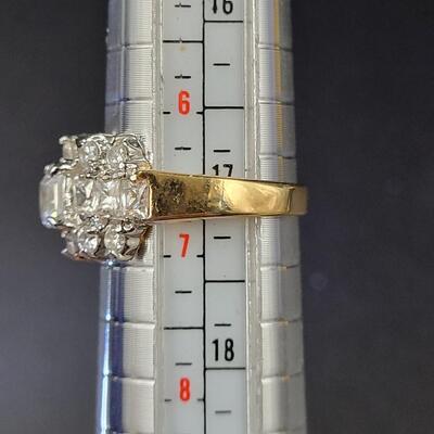 ROMAN GOLD TONED RING SIZE 6.5