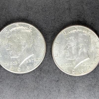 1964 kennedy Half Dollar lot