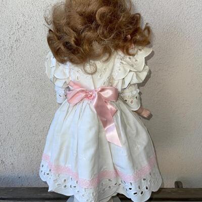 AA ANTIQUE GERMAN BISQUE DOLL REDRESSED NEW WIG MARKED MAJESTIC