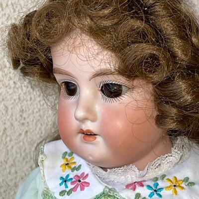 AA  ANTIQUE GERMAN BISQUE DOLL REDRESSED A&M 370