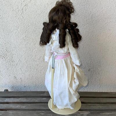 AA  ANTIQUE BISQUE GERMAN DOLL NEW WIG