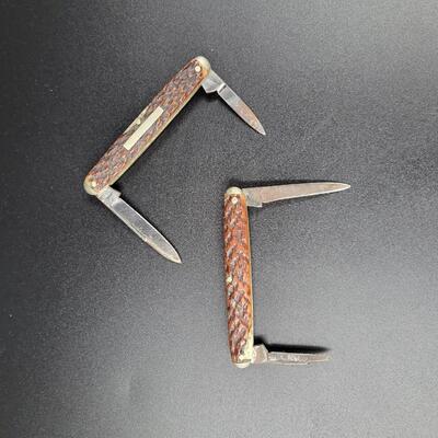 VINTAGE SMALL POCKET KNIFE PAIR