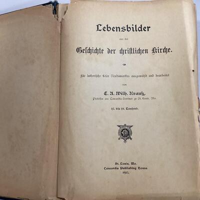 German books and Fricke family  items