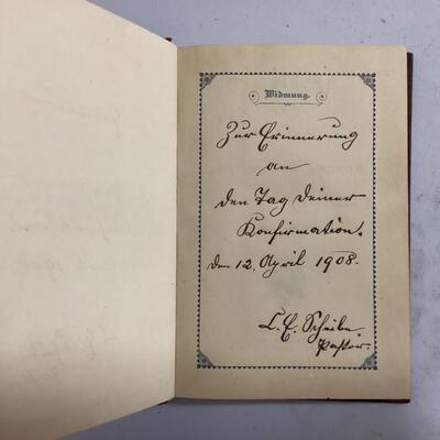 German books and Fricke family  items