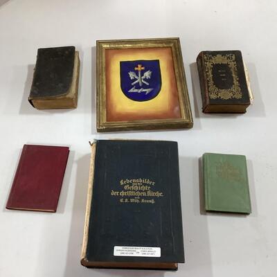 German books and Fricke family  items