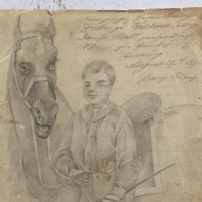 original art by Henry Fricke dated August  26, 1896