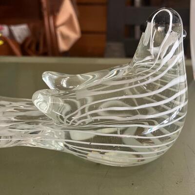 Blown glass large bird
