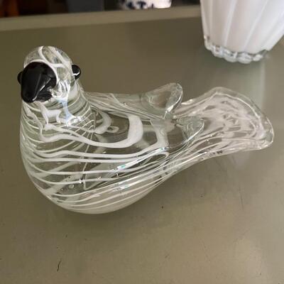 Blown glass large bird