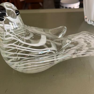 Blown glass large bird