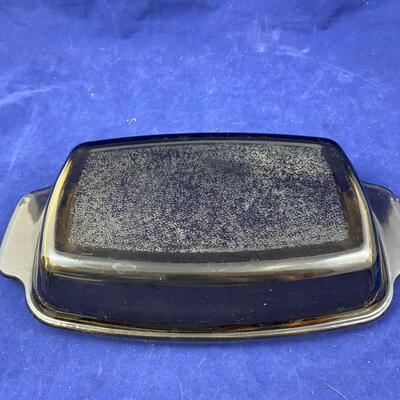 Oblong glass baker cover  visionware?