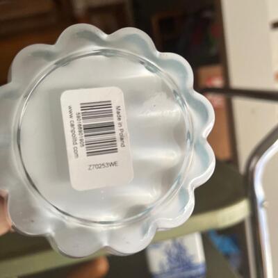 Polish blown glass planter