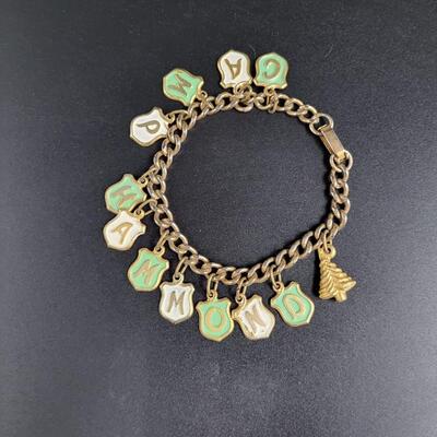 CAMP HAMMOND GOLD TONED CHARM BRACELET