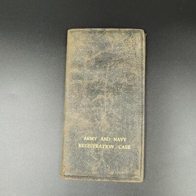 ANTIQUE ARMY & NAVY REGISTRATION CASE