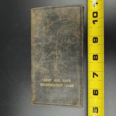 ANTIQUE ARMY & NAVY REGISTRATION CASE