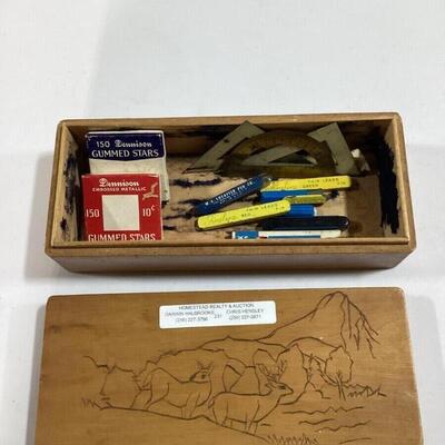 antique pencil box