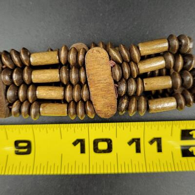 ECLECTIC WOODEN DESIGNED ELASTIC BRACELETS