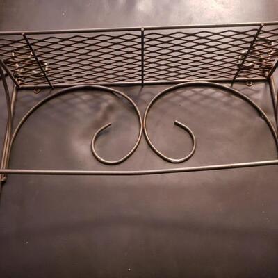 Metal shelf kitchen or bath