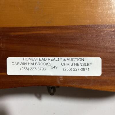 antique items in wooden box