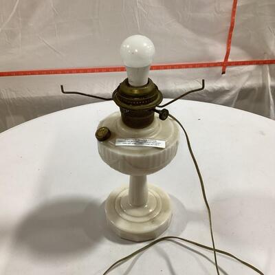 antique electrified lamp