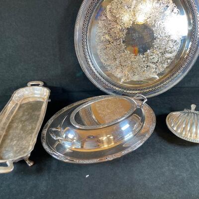 Lot 2. Silver-plate Serving Pieces