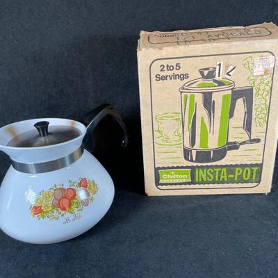 Lot 4. Corningware Tea Kettle and electric Insta-Pot