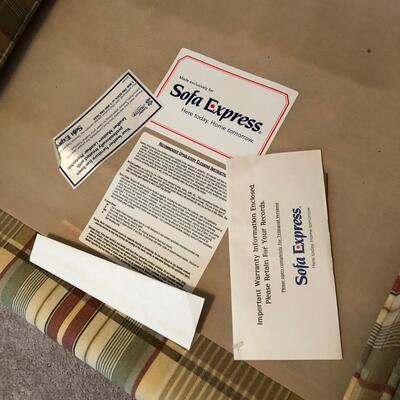 Plaid Sofa Express Couch (UR-KM)