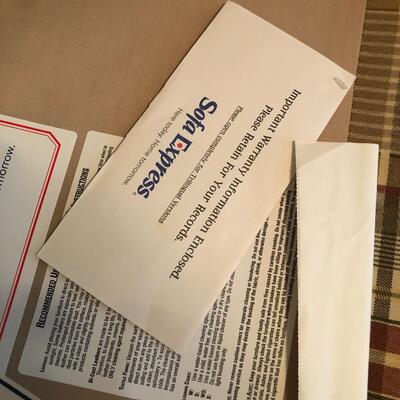 Plaid Sofa Express Couch (UR-KM)