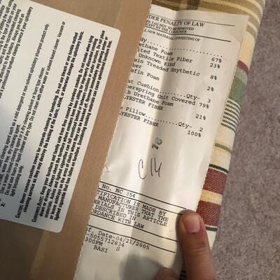 Plaid Sofa Express Couch (UR-KM)