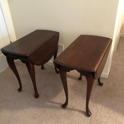 Cherry Drop Leaf End Tables (UR-KM)